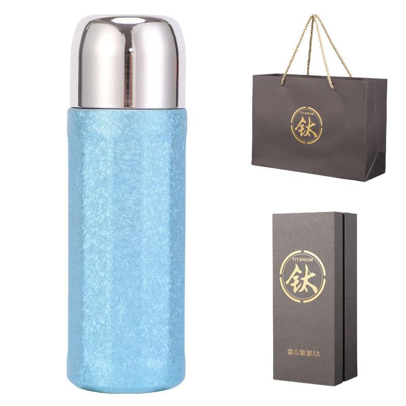 New Double-layer Vacuum Pure Titanium Thermos Cup Tea Separation Portable Cold Thermos Cup