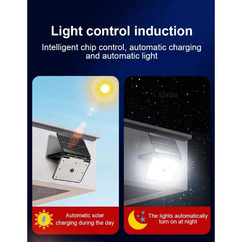 LED Solar Light Outdoor 137 LED Spotlights Waterproof Motion Sensor Human Solar Flood Security Wall Lights 3 Modes