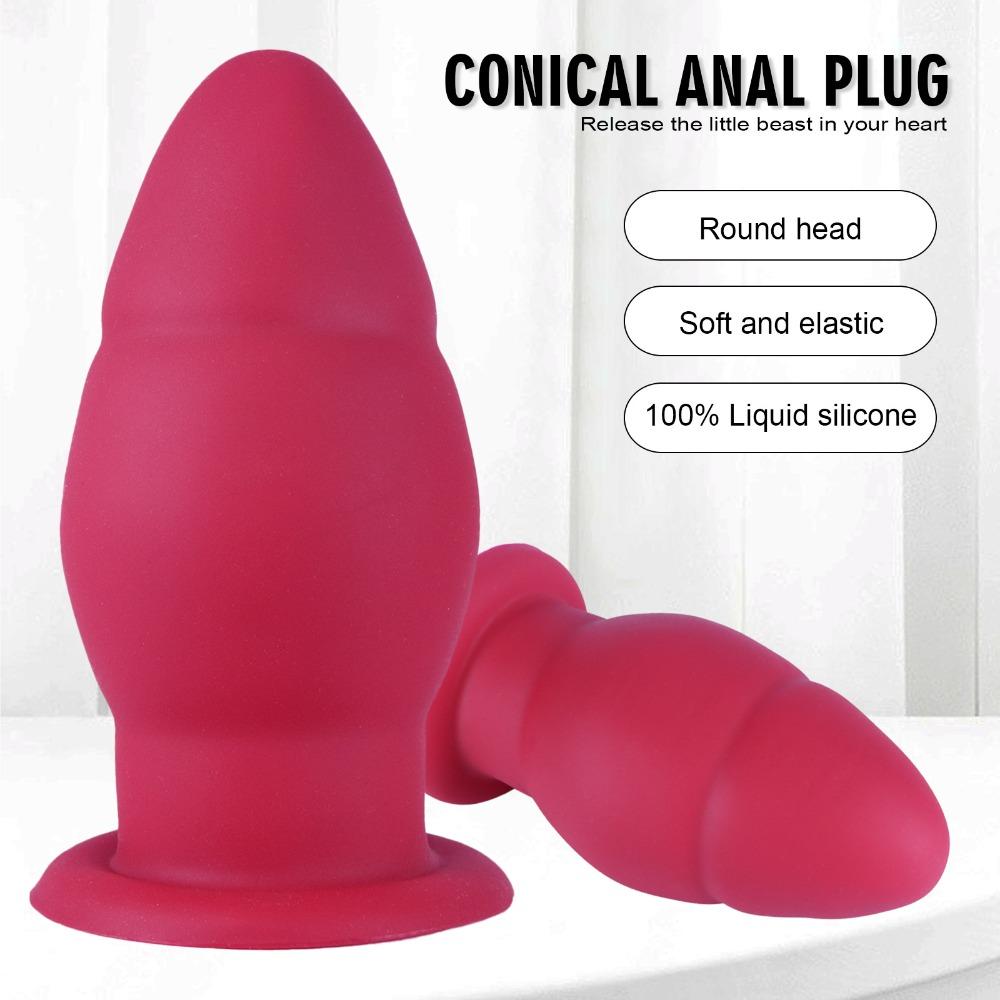 Large Size Anal Plug Unisex Wearable SM Adult Toy for Men & Women - Comfortable Silicone Anal Dilator for Intimate Pleasure