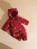 Gepolsterter Baumwoll-Baby-Strampler - Mit Füßen und Langarm für Herbst/Winter