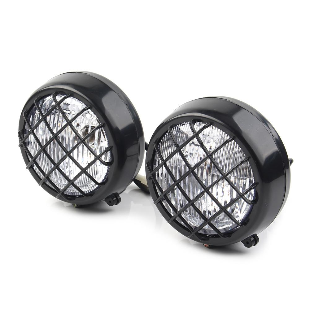 

2PCS Передня головна фара для квадроциклів Dune Buggy 70/110/125/150/150cc 4 Wheeler для Yamaha Banshee 87-2006 чорний