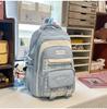 Schoolbag Contrasting Color Retro Niche Plaid Junior High School Student Schoolbag Female High School Student Large Capacity Versatile Backpack Travel