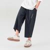 Boy's Summer Loose Fit Cropped Straight-Leg Pants