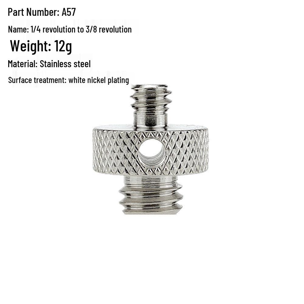 1/4 to 3/8 M4 M5 M6 M8 Screw Adapter for Tripod, Pan/Tilt Camera, Hot Shoe Mount & Light Stand