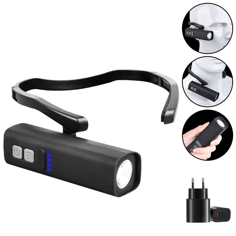 Super Bright Ear Clip Headlamp USB Rechargeable Sensor Headlamp Portable Waterproof LED Headlight For Outdoor Running Fishing