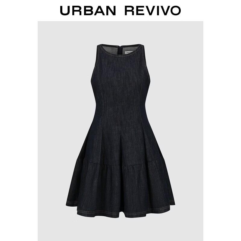 UR2026 Sleeveless Denim Mini Dress L