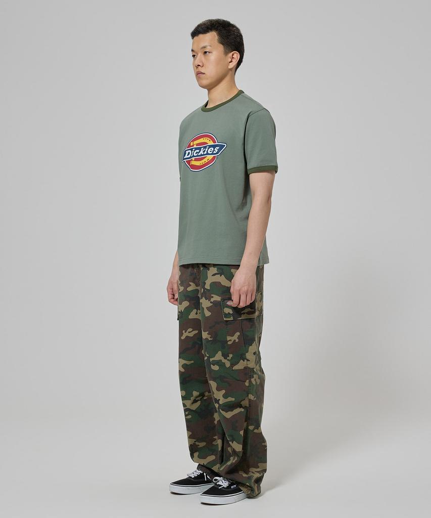 DICKIES Tree Logo Ringer T-Shirt Olive