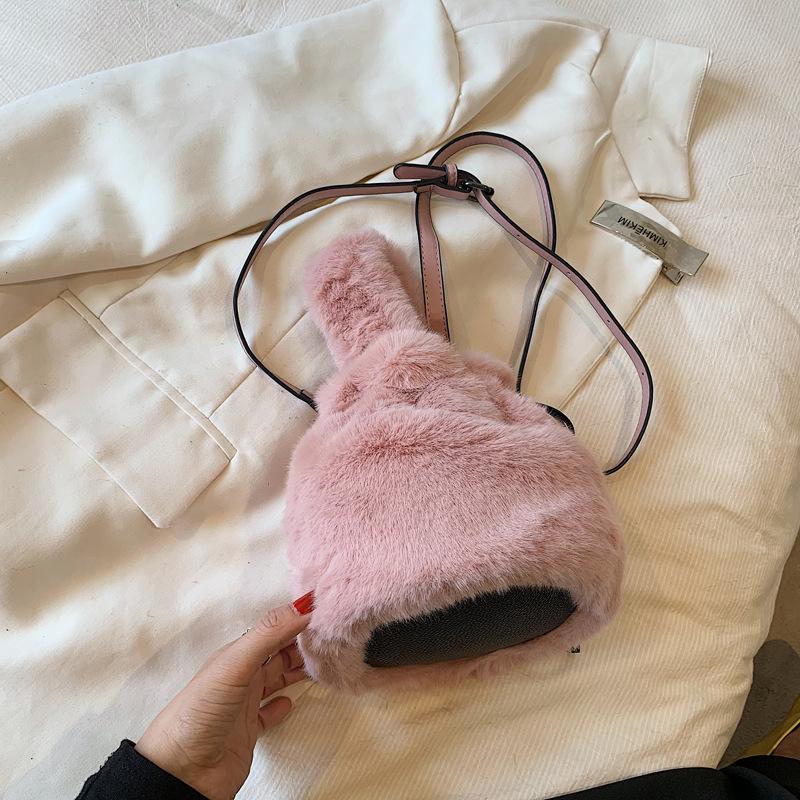 

Fashion foreign style small bag women s 2024 autumn new trend fashion portable shoulder bag simple casual bucket bag рожевий