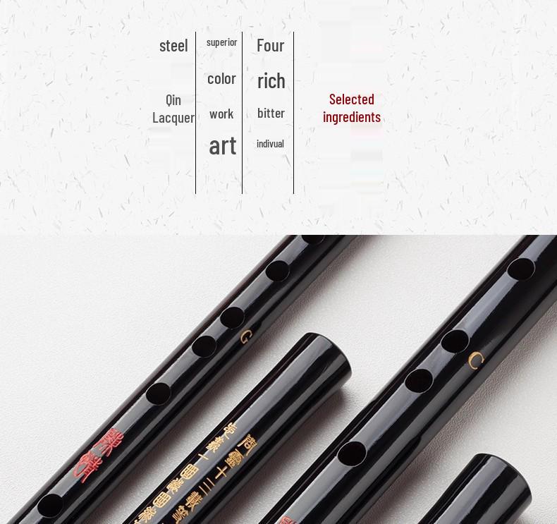 Bambusflöte in den Tonarten CDEFG für Schüler & Erwachsene - Ideal für Anfänger, Klassische & Traditionelle Stile