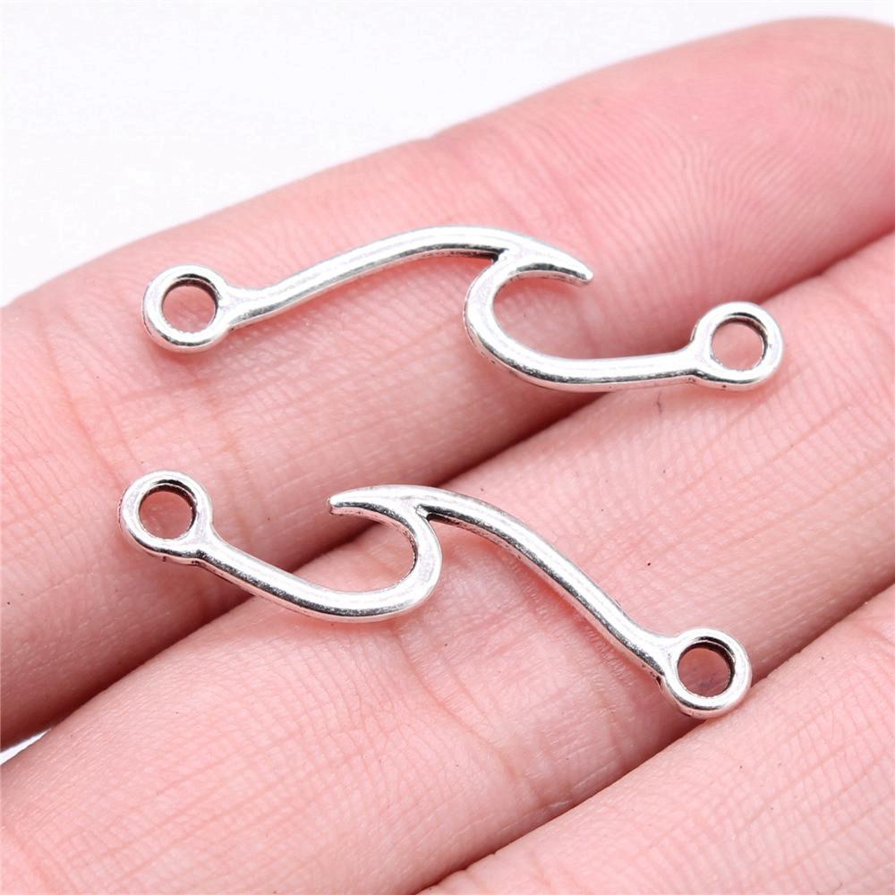 Berloques Pingentes Ondulados Gota de Água Espiral Materiais de Joalheria Infantil QC135