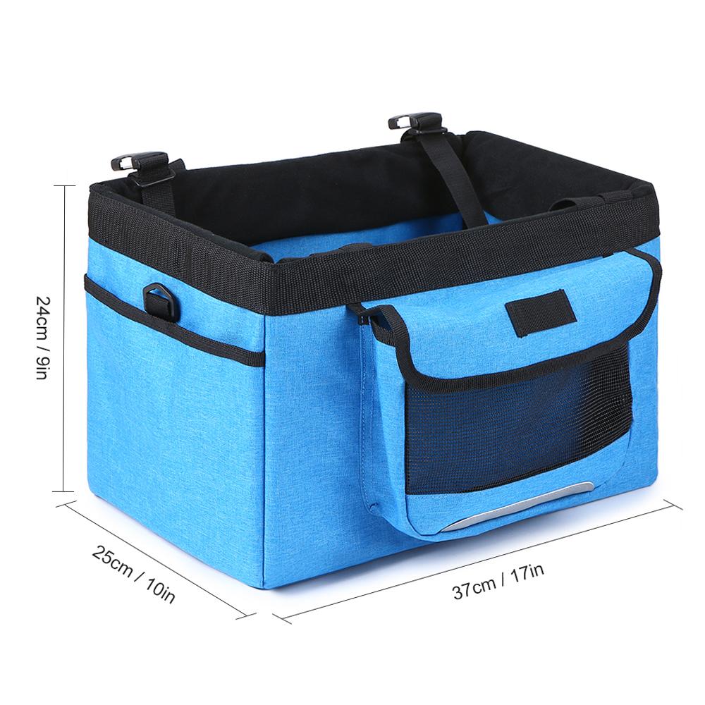 Foldable Front Basket Removable Bike Pet Basket Pet Dog Cat Carrier Camping Bag