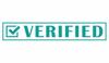 Printtoo Verified Self Inking Rubber Stamp Pre-Inked Office Stamp- Home Office Business Stationery, Black- 42 x 9