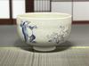 Matcha Choju Jinbutsu Giga Mino Ware Made In Japan Ale-net Bowl, White, Design, Small, Ceramic,