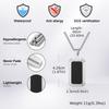 Waterproof Dogtag Necklace for Men Boys,Stylish Stainless Steel Pendant Necklace,Birthday Father Gift