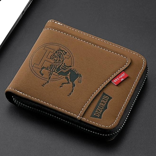 

Ретро мужской кошелек с зажимом для денег, большой вместимости, на молнии, короткий кошелек для монет, держатель для карт, кошелек высокого качества