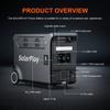 SOLARPLAY Q3600 Tragbare Powerstation 3600W/3840Wh Energiespeicher Lifepo4-Akku USV-Funktion Haus Camping Zubehör Outdoor
