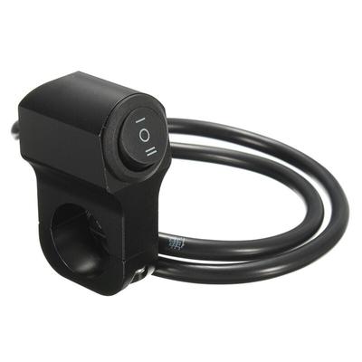 22 cm 7/8in Alüminyum Alaşımlı motosiklet gidonu Far Anahtarı Üç pozisyonlu Su Geçirmez Anahtarı 12 V Sis Spot Retro Anahtarı