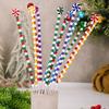 Bells Xmas Tree Hangings Pendant Candy Cane Shape Xmas Decoration  Party Supplies