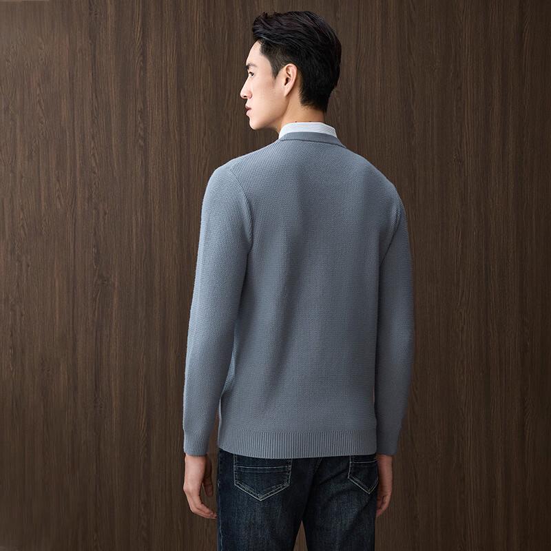 HLA Men's Faux Two-Piece Knit Sweater