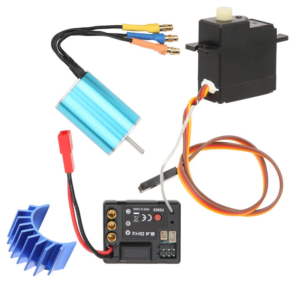 RC Brushless Motor ESC Servo Set Durbale Brushless Motor With Heat Sink for SG1603 1604 RC Car
