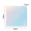 Holographic Laser Silicone Film Geometric Shape Light and Shadow Transfer Patch for DIY Coaster Tray Epoxy Resin Mold Decoration
