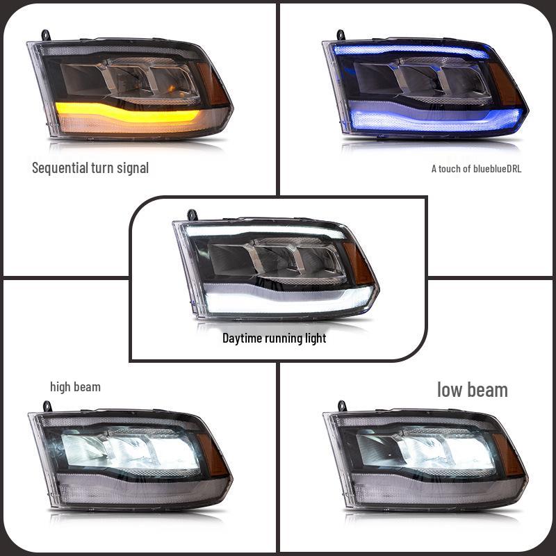 Dodge Ram 1500/2500/3500 LED Breathing Welcome Headlight Assembly