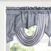 Wavy Design Window Valance with Fringes and Rod Pocket for Soft Light and Privacy In Bedrooms or Living Room Decoration