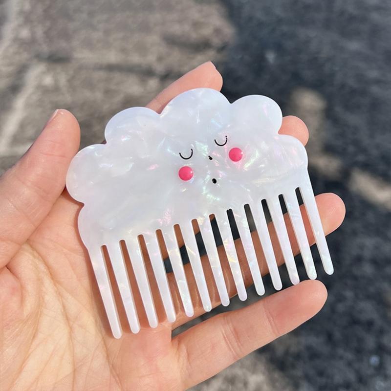 Small-fresh Hair Claw and Hair Comb Cloud Shape Small Mirror Non-slip Headwear