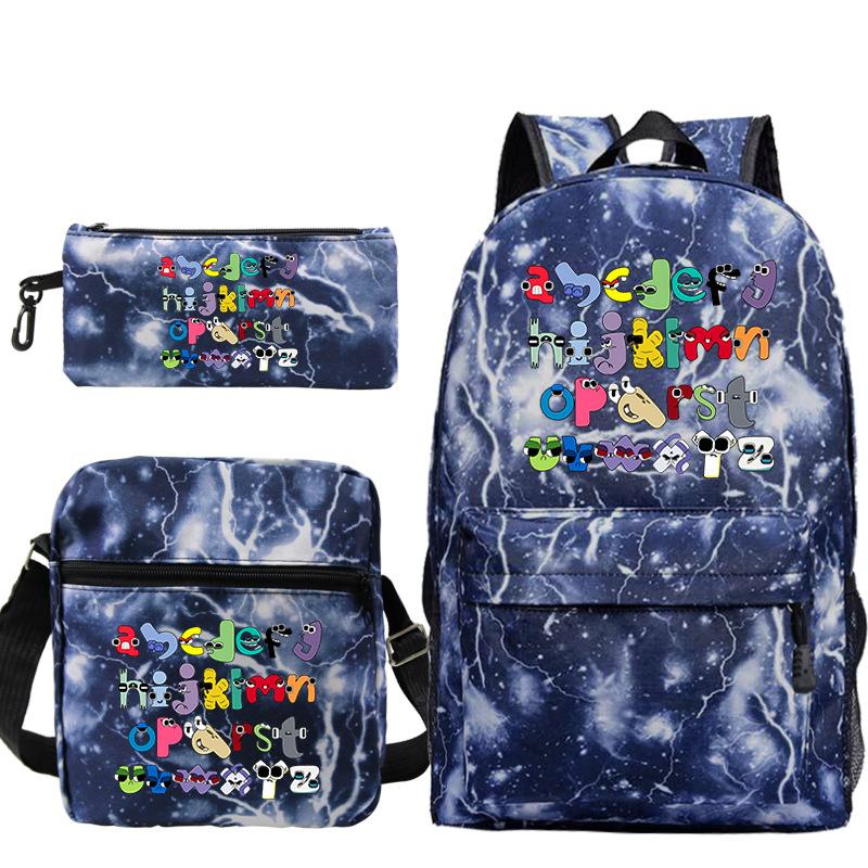 Game Alphabet Lore Alphabet Legend School Bag Backpack Shoulder Bag Pencil Case