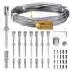 Stainless Steel 3mm Wire Rope Cross Clip for Plant Vine Climbing