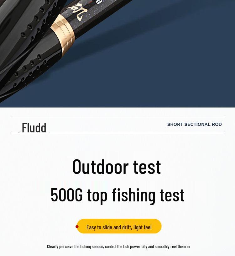 Fulaide Carbon Fiber Mini Rock Fishing Rod for Shore Casting with Sliding Float