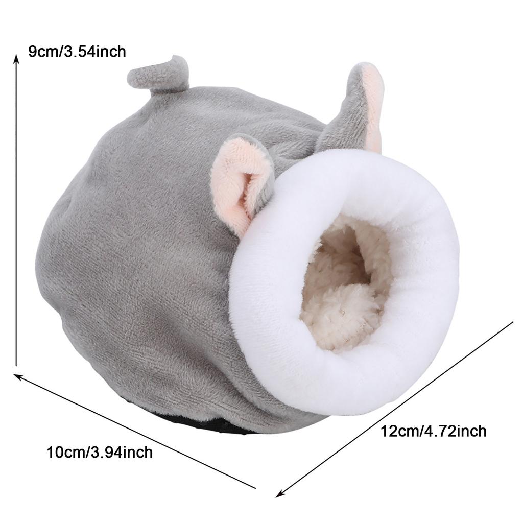 Mini Cute Cotton Warm Pet Hamster Sleeping Nest Small Animal Squirrel House Cage Toy (Gray)