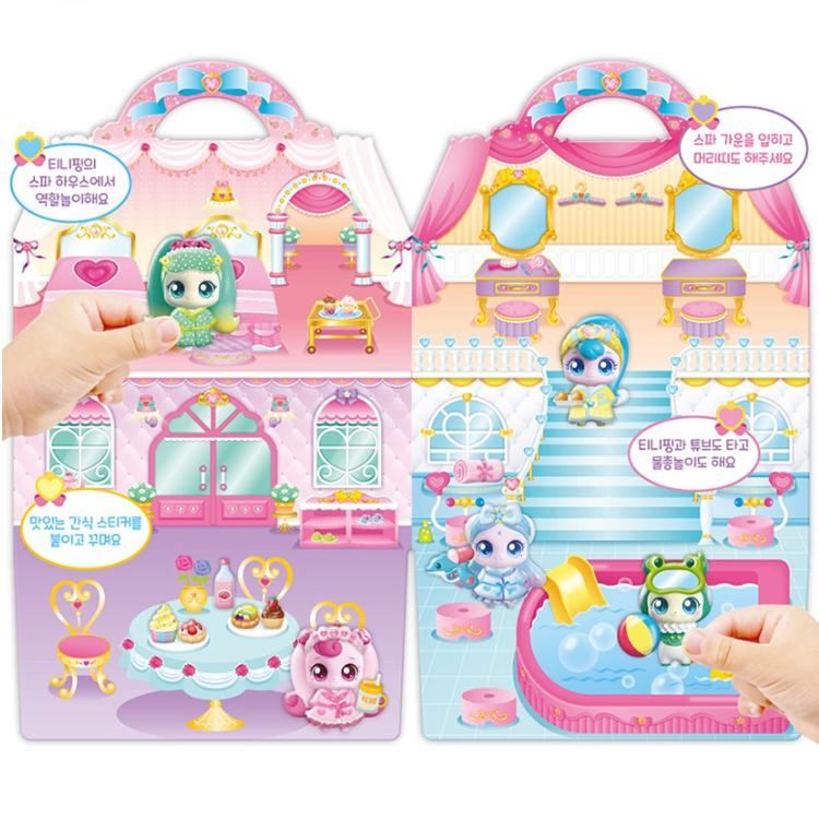 Hergestellt in Korea - Prinzessin Fang! Teenieping 3D Taschenaufkleber – Spa-Haus