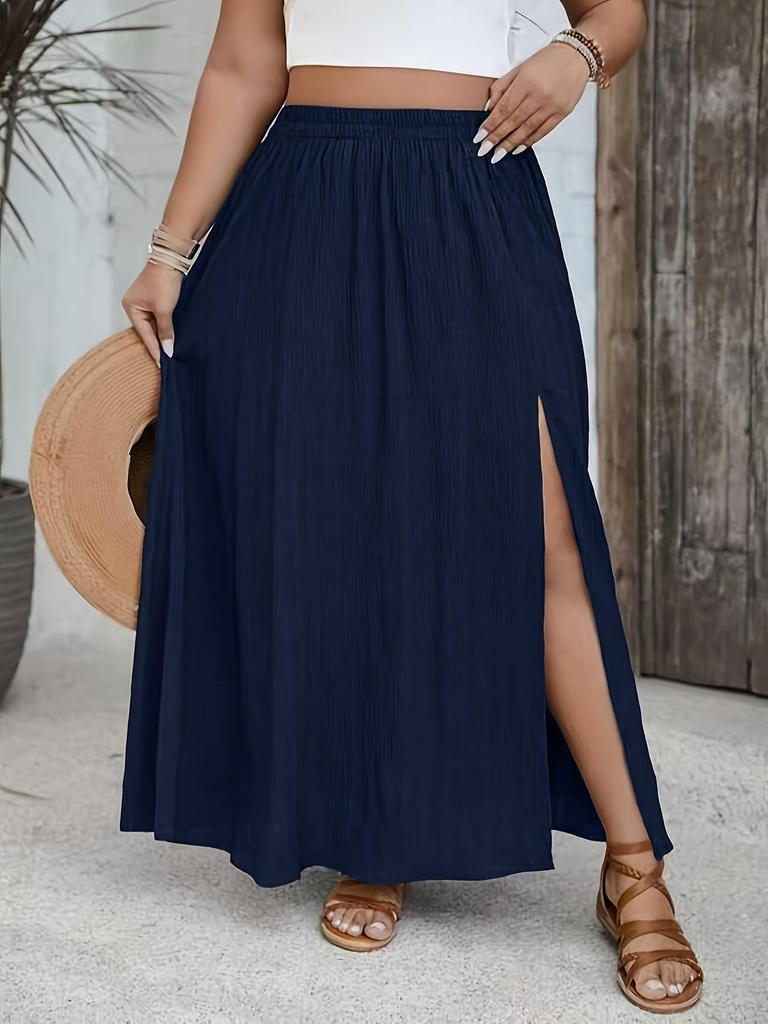 Jupe Casual Polyvalente Unie Élégante Style Européen et Américain pour Femme