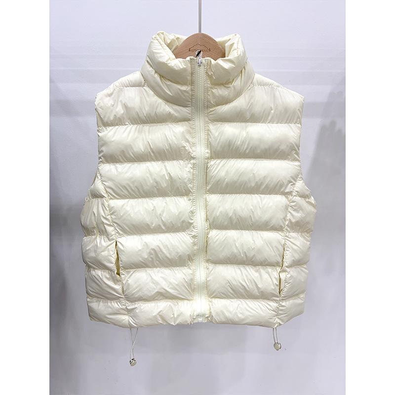 stand-up collar sleeveless ribs cotton clothes vest stacked with thermal cotton coat