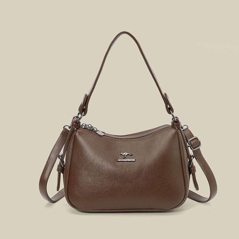 

2025 Soft Leather Crossbody Bag: High-Quality, Large Capacity, Single Shoulder Design, New Style. 28x11x19cm