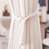 2Pcs Faux Pearl Curtain Tieback, Adjustable Window Curtain Holders Ties Backs, Drape Curtain Holdbacks for Home, Bedroom Decoration