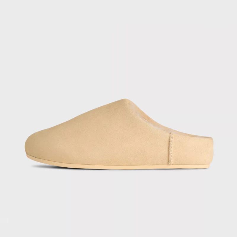 Thick-bottomed bag head slippers for women to wear new lazy one-pedal plush warm fluffy slippers