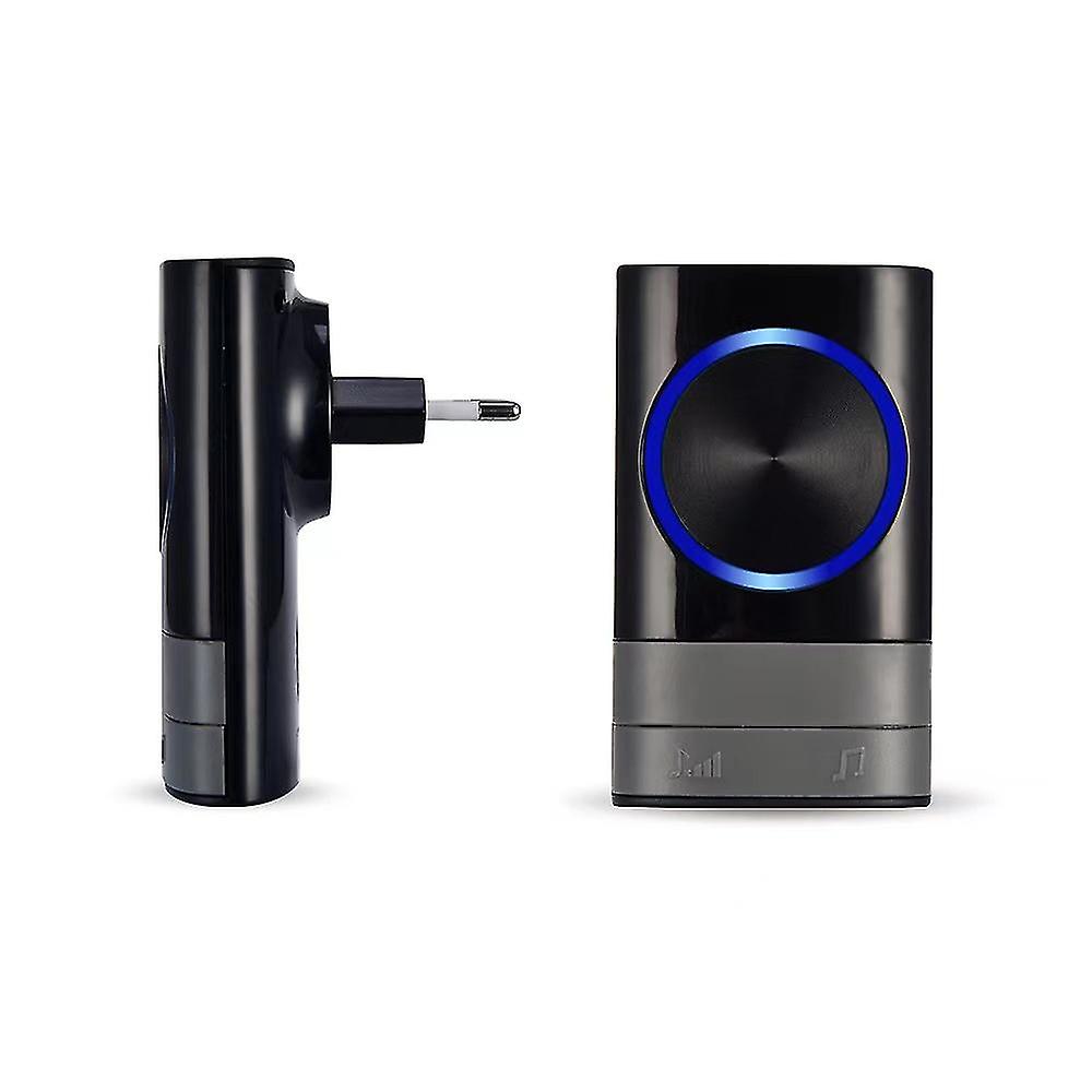 Wireless Doorbell, Battery Operated Cordless Door Bell,45 Chimes & 4-level Volume Mute Mode Included(eu Plug)