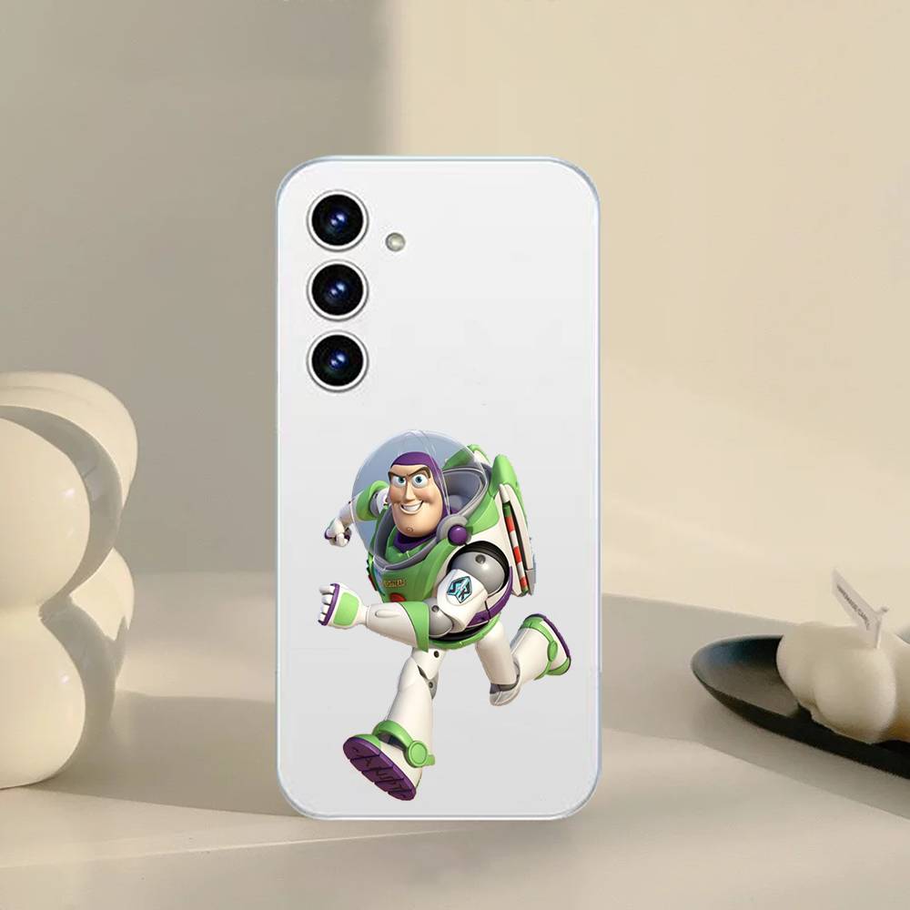 B-Buzz Lightyear Phone Case For Samsung Galaxy S21 S22 S23 S24 S25ULTRA FE Ultra Plus5G A52S Transparent Cover