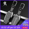 2026 Hot Car Sticker Zinc Alloy Car Smart Remote Key Case Cover Holder Shell Bag For Peugeot 2008 3008 4008 5008 308 408 508 Pro