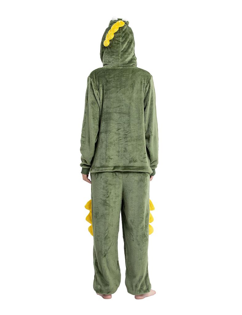 dorawithme Crocodile Kigurumi Pajamas for Animal Cosplay Unisex Adults, Loungewear, Costume, Halloween, Christmas, (Size L)