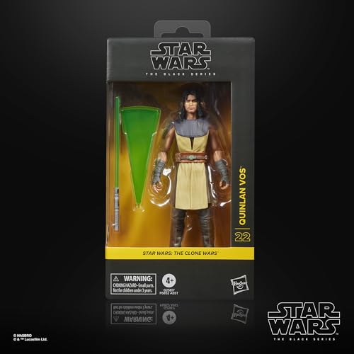 Hasbro Star Wars Black Series Star Wars: As Guerras Clônicas Quinlan Vos Figura de Ação Colecionável Premium 15cm G2587 Autêntico