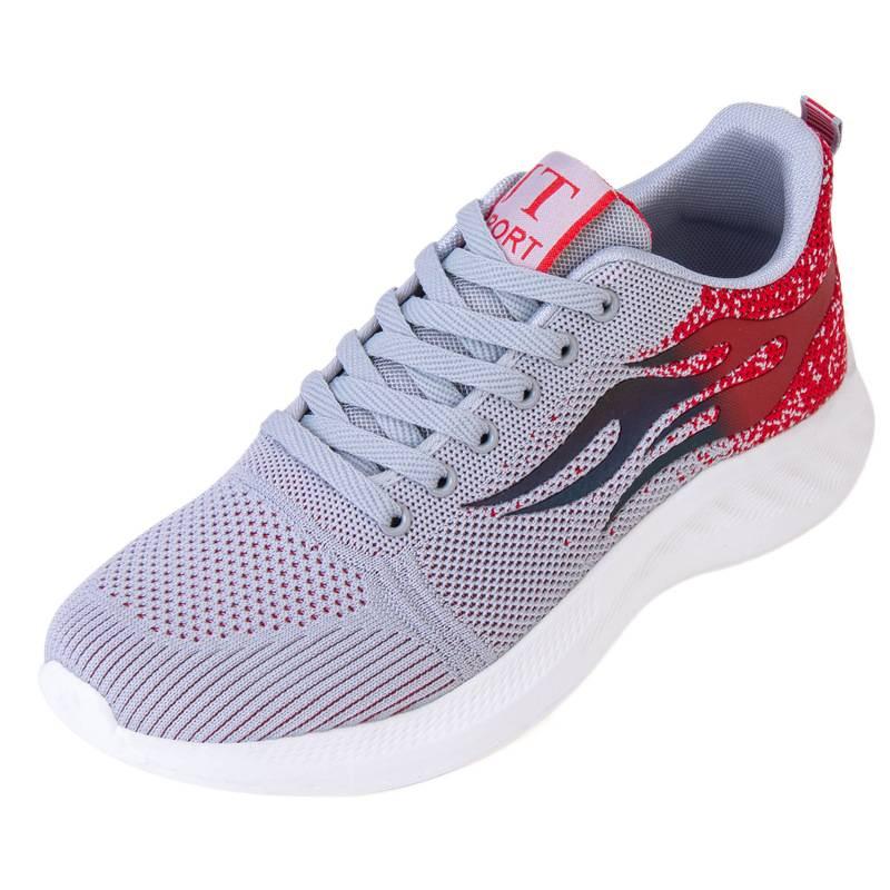 Spring new soft-soled lightweight running shoes breathable sports shoes simple solid color casual shoes tide