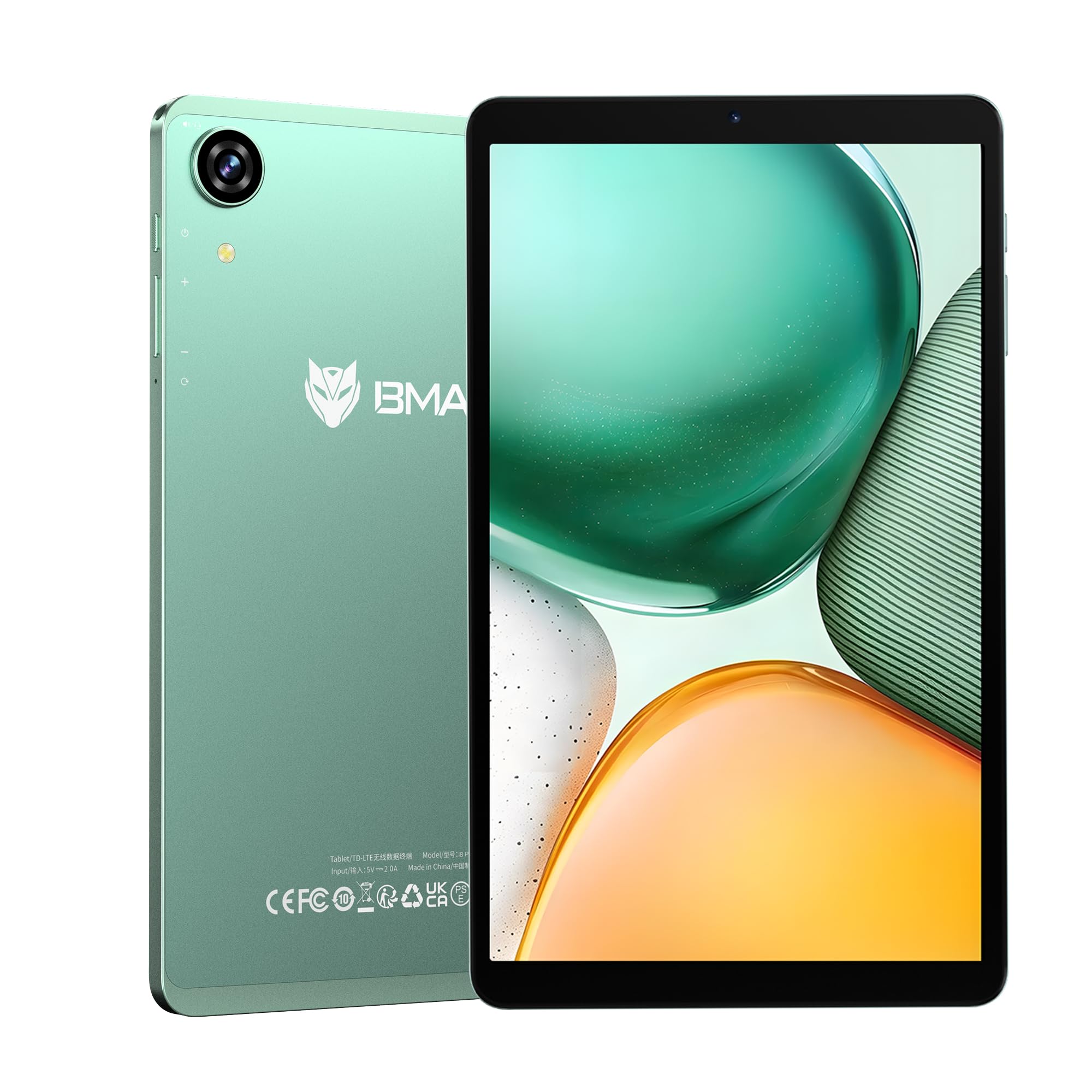 

Bmax I8 Plus Android 16 Tablet with and SIM Card SIM Card 20GB 128GB and 1TB an T7250 90Hz Refresh 4G 6000mAh Widevine L1 Wireless 5G Face Split Child зелений