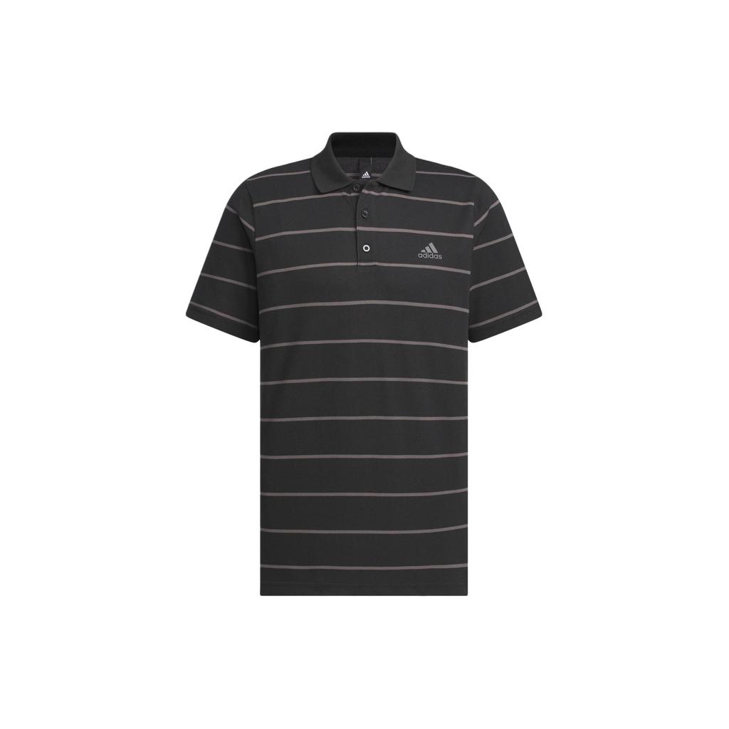 Adidas Stripe Polo Shirt Men Tops Black IT3920
