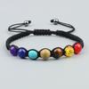 Zevenkleurige Regenboog Vijf Elementen Verstelbare Yoga Energie Armband