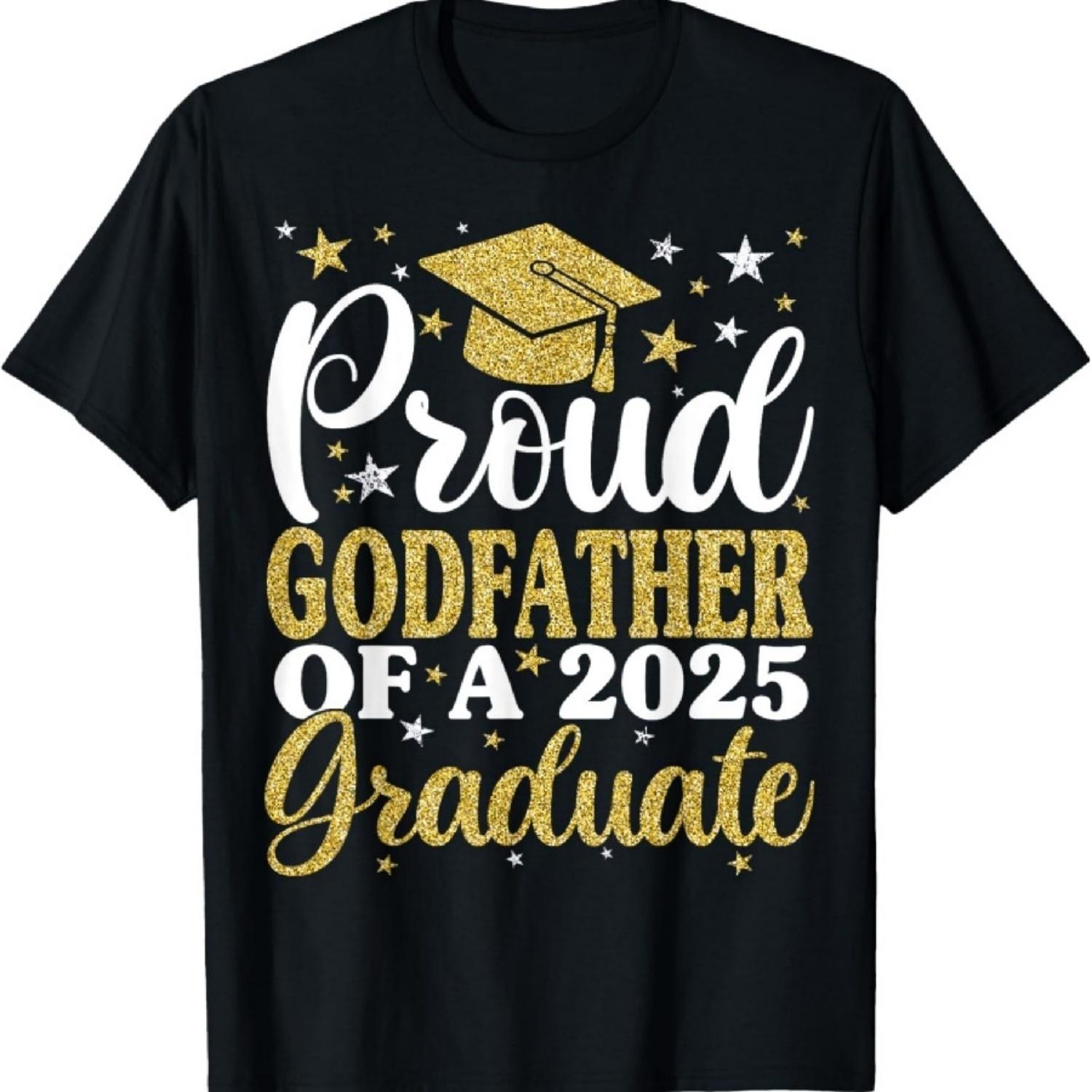 Proud Godfather Of A 2025 Graduate Graduation Family T-Shirt XXXXXL разноцветный