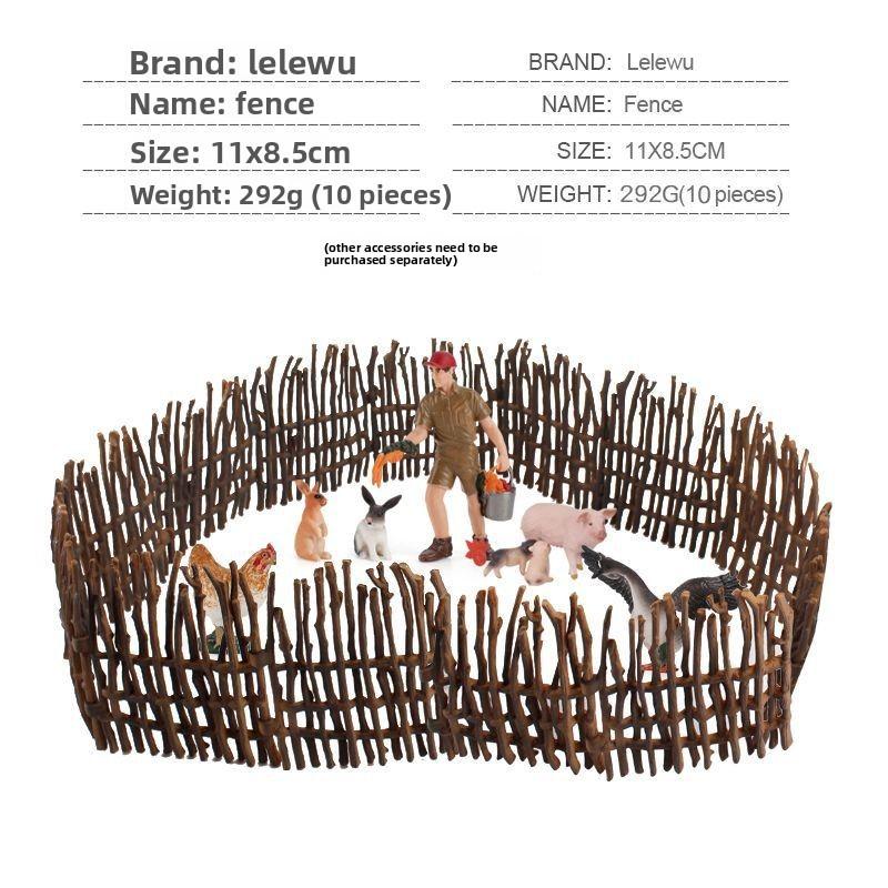 Bauernhof-Szene PVC-Tiergehege Modell mit Aufbau für Kinder und Sammler