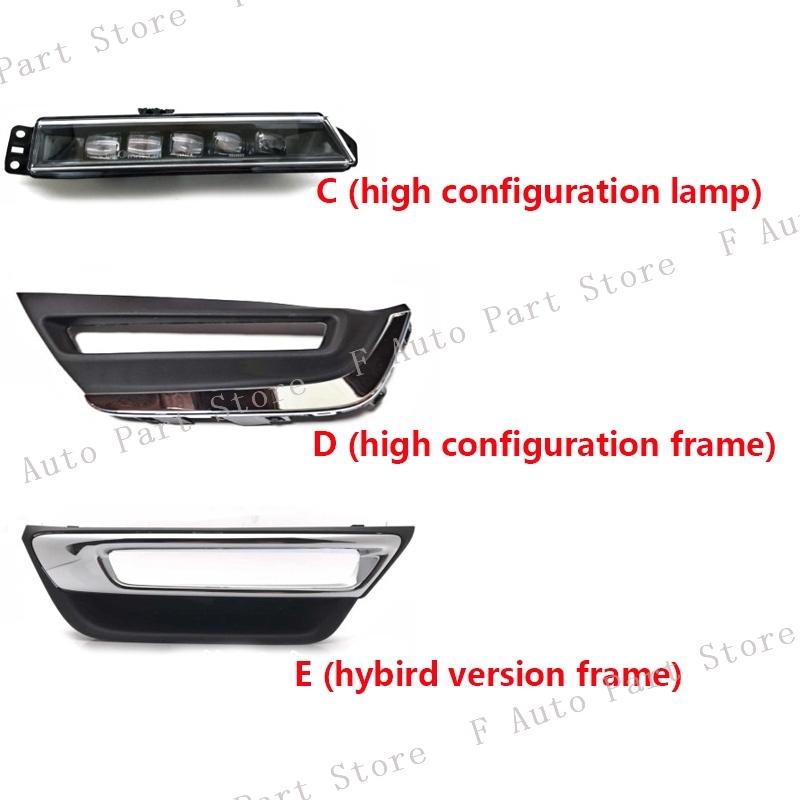 For Honda CRV CR-V 2017 2018 Front Bumper Fog Light Daytime Running Lamp Frame Trim Cover Hood Foglight Foglamp